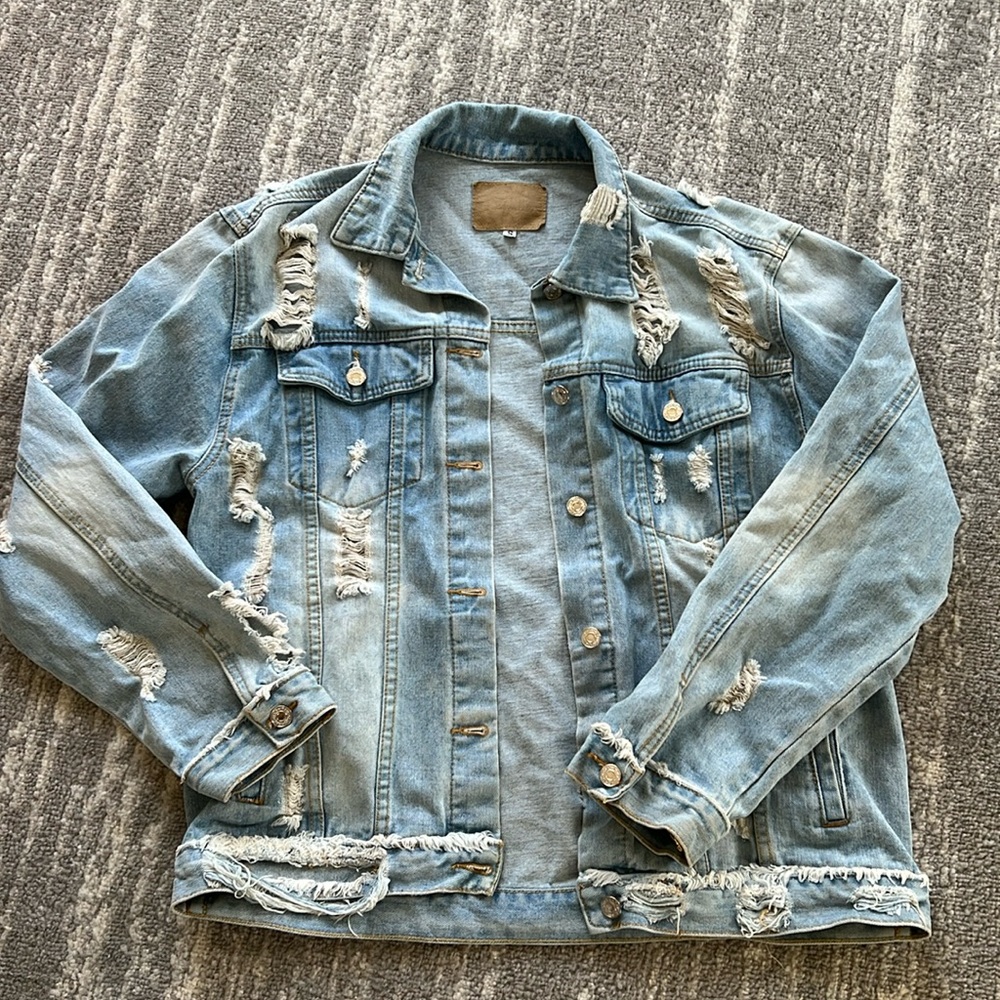 Oversized denim jacket